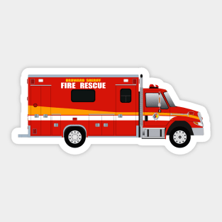 Broward Sheriff Fire Rescue Ambulance (old skin) Sticker